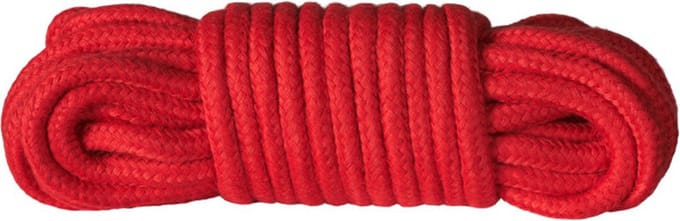 Zacht En Fijn Bondage Touw - 5 meter - BDSM - Rood - Stevig - Katoen