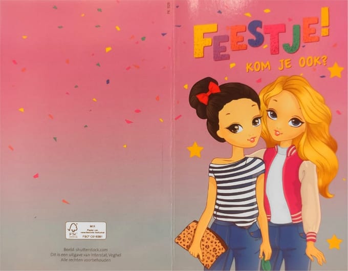 Uitnodigingskaarten - Best Friends - 6st.