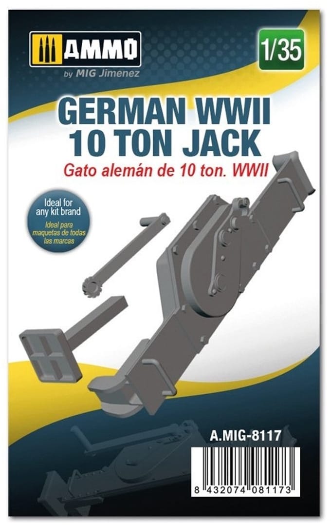 AMMO by Mig Jimenez Modelbouwpakket - AMMO MIG 8117 GERMAN WWII 10 TON JACK Resin onderdeel - 1:35 - Modelbouw