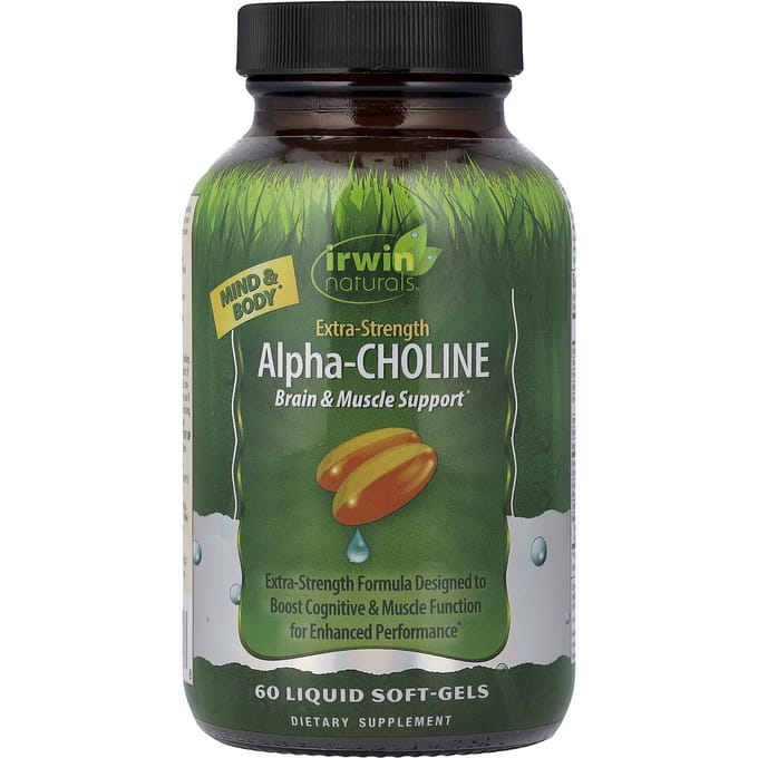 Irwin Naturals, Alpha Choline, 60 Vloeibare Zachte Capsules