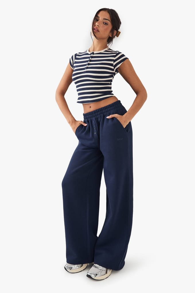 Dames DSGN Studio Straight Leg Jogger | Navy | Maat: XL