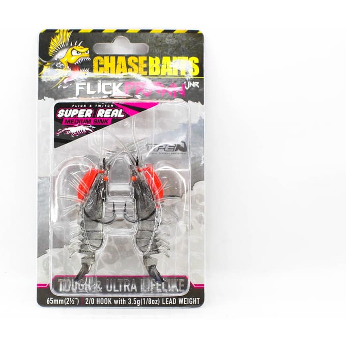Chasebaits Flick Prawn 65 mm 3,5 gram Zinkend Kunstaas 2/pak 6 (0053)