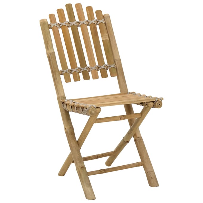 vidaXL - Tuinstoel - 4 - st - Naturel - Bamboe