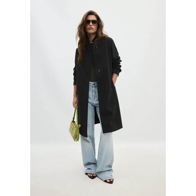 Stradivarius Basic jas met zachte touch  Zwart M