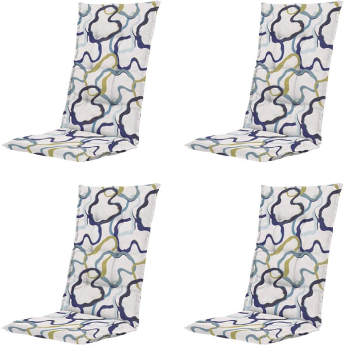 Madison kussen hoge rug blaze - 123x50x5cm set van 4