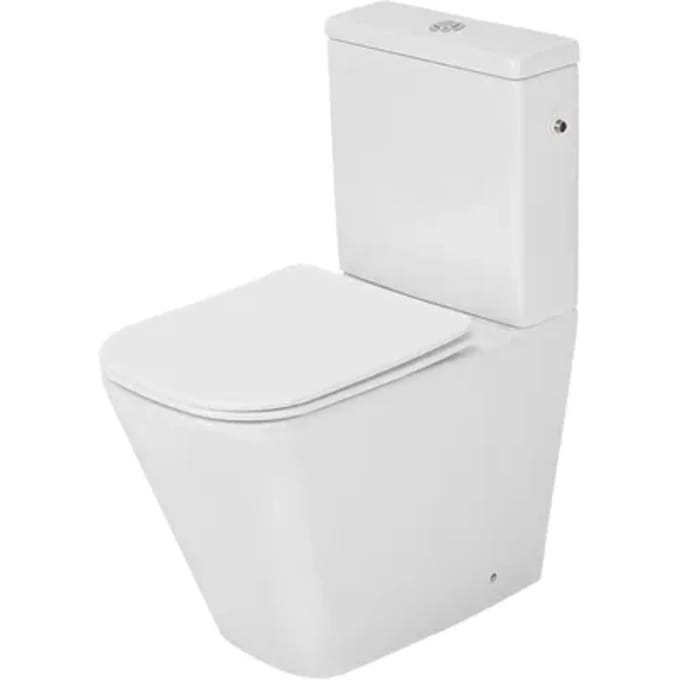 Aquavive Duoblok Toilet Tirso Met Randloze Toiletpot - Wit