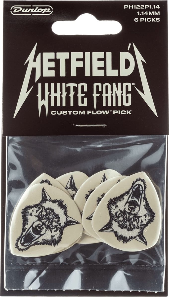 Jim Dunlop James Hetfield - Plectrums - Player's Pack 6 Stuks - 1,14 mm