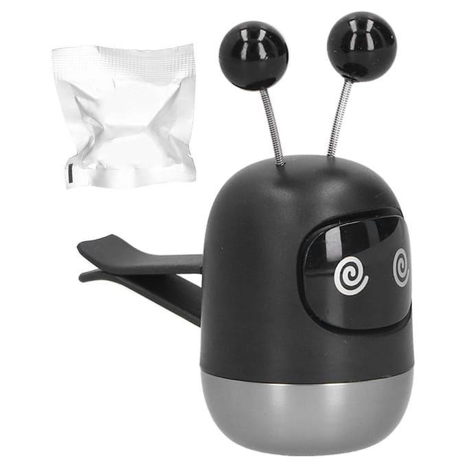 Auto Vent Outlet Verfrisser Schattige Robot Airconditioning Aromatherapie Geur Aluminiumlegering Type 1 gray