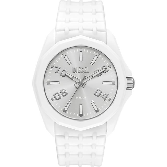 Diesel Stinger 3-Hand Mannen Horloge 44 mm - Wit