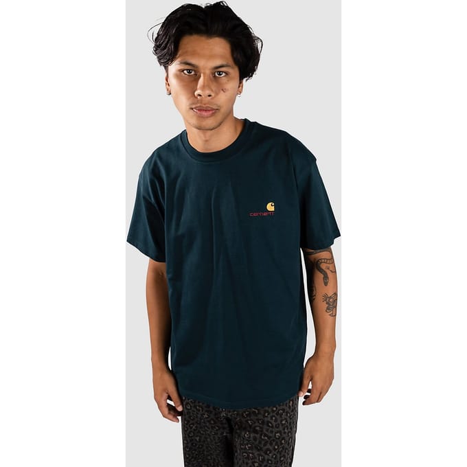 Carhartt WIP American Script T-Shirt groen