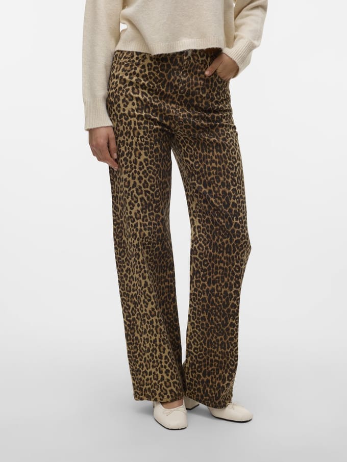 VERO MODA - VMTESSA HR WIDE STRETCH AOP JEANS NOOS - Dames - Jeans