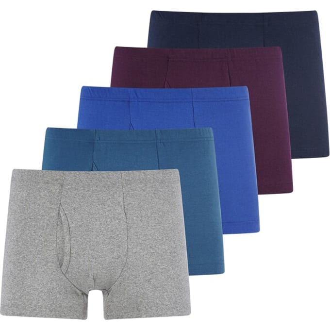 Jan Vanderstorm herren Hipsters, Set Van 5 - 10 - blauw - Plus Size