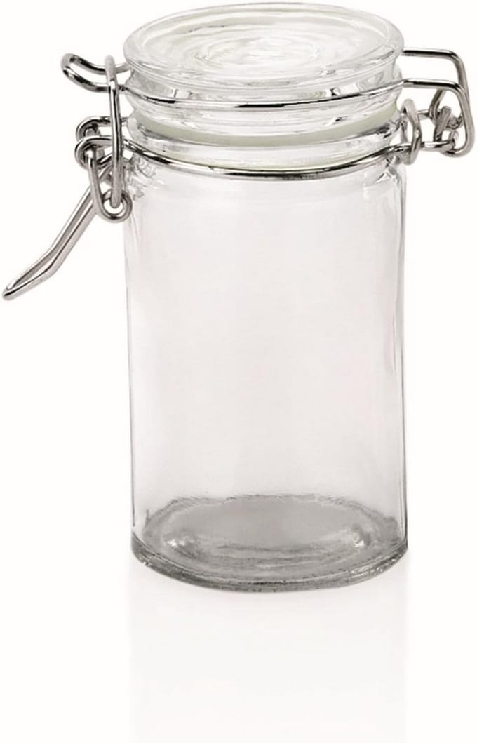 Beugelsluitglas Petit, rond, 75 ml, 6-delige set