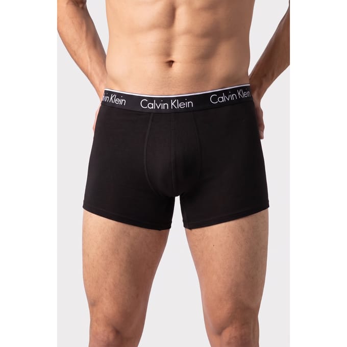 Calvin Klein Trunk 2-pack Black/white Taglia: S | Biancheria intima Outlet | Uomo | Nero