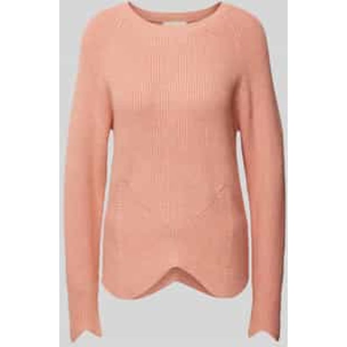 Gebreide pullover met ronde hals, model 'Claura'