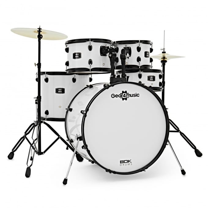 BDK-22 Rock Drumstel van Gear4music, Wit