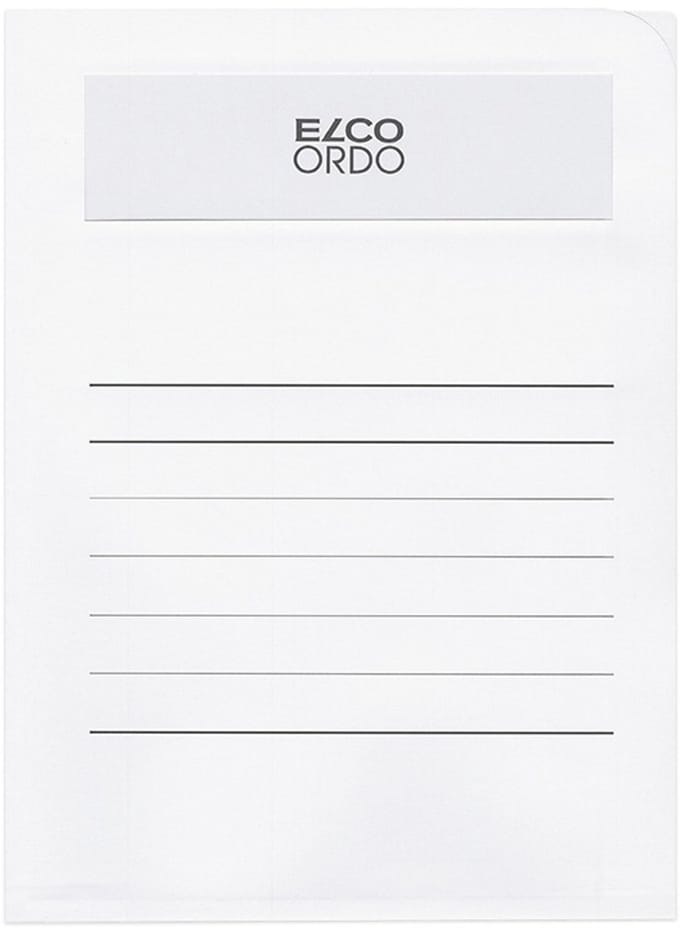 Elco Volumino L-map met venster A4 50 stuks 231 x 313 mm wit