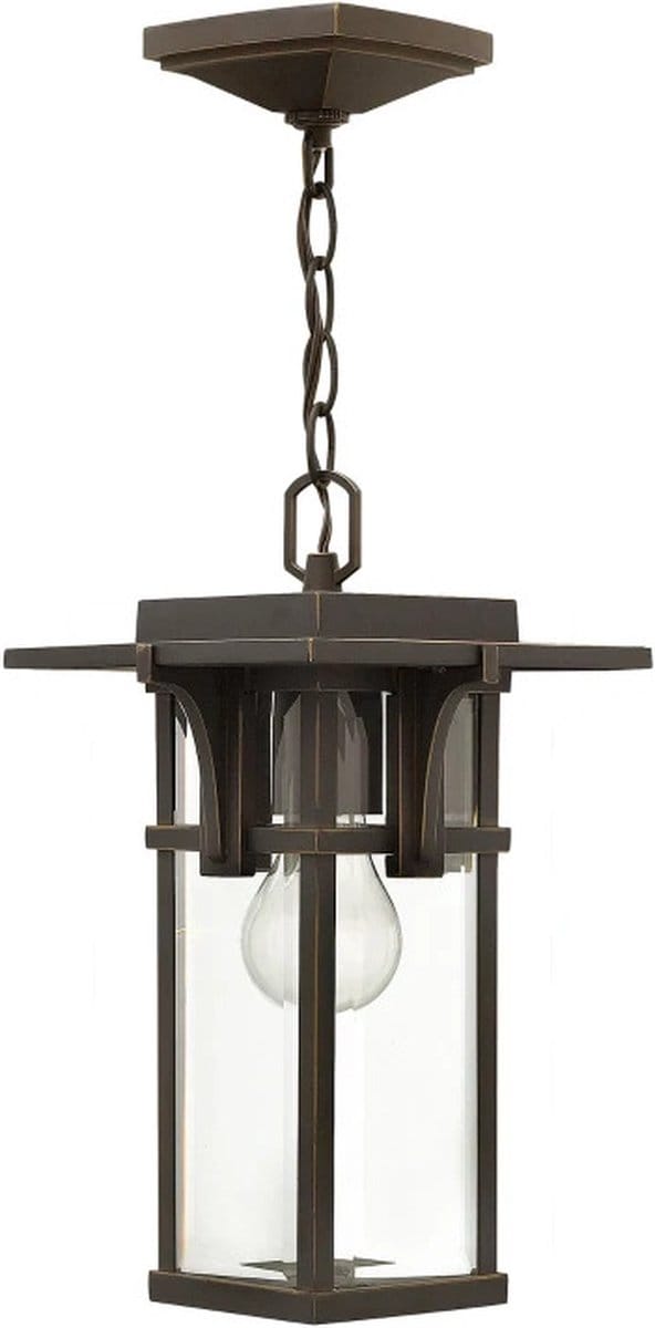 Hinkley LED Buiten Hanglamp Manhattan | 1X E27 Max 60W | Dimbaar | Oil Rubbed Bronze