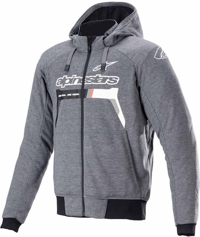 Alpinestars Chrome Ignition Hoodie Melange Donker Grijs Wit -