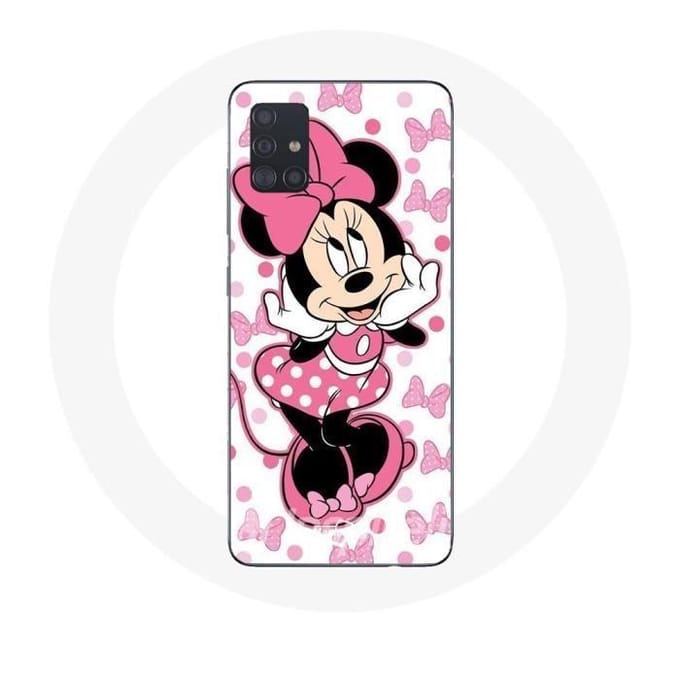 Coque Samsung Galaxy A51 Minnie Mouse Dessin animé mignon rose roze