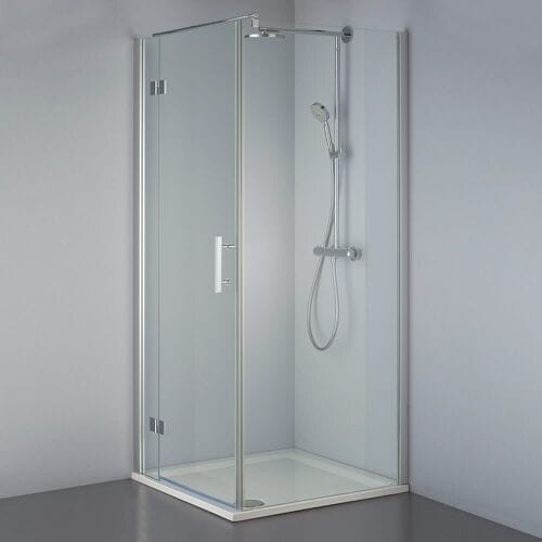 Steinkamp Lifestyle hinged door with side panel 80 x 80 cm stop left incl. easypearl EHSTTS014L