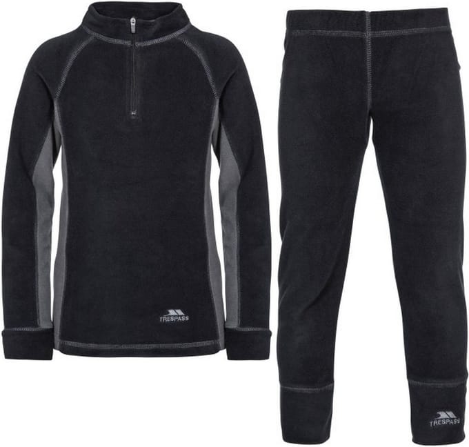 Trespass kinderfleecejas/fleecepullover Bubbles - B Kids M/fleece-basislaag zwart