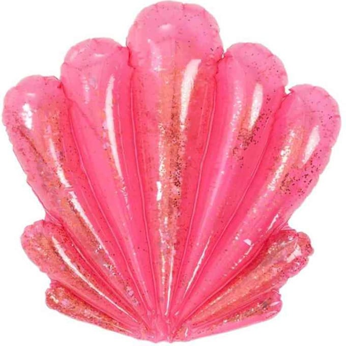 Smiffys - Inflatable Shell Feestdecoratie - Roze