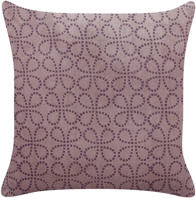 LARKSPUR - Sierkussen - Roze - 45 x 45 cm - Fluweel