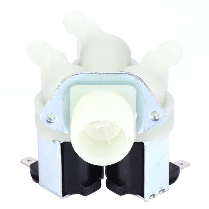 Électrovanne Électrique Plastique Normalement Fermée 1 entrée 3 sorties pour Appareils Ménagers G3 4 DC12V