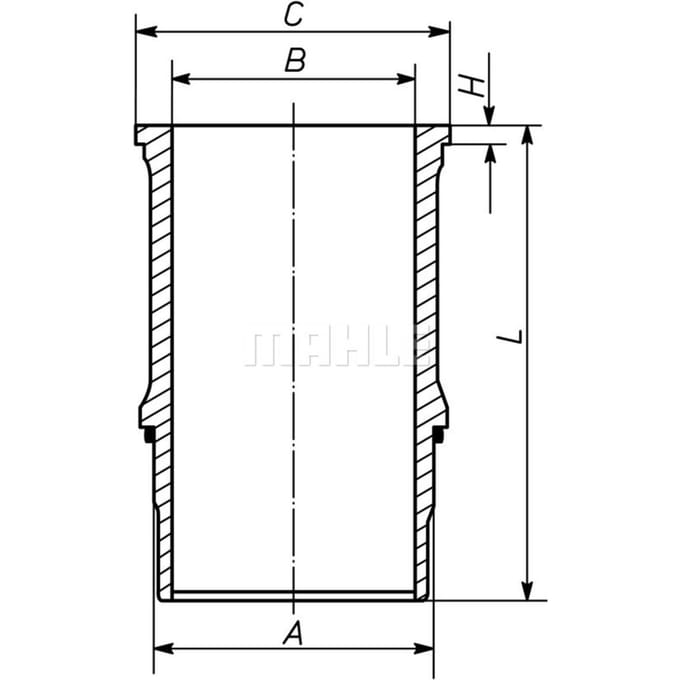 Voering, cilinderkop MAHLE 227 WN 65 01