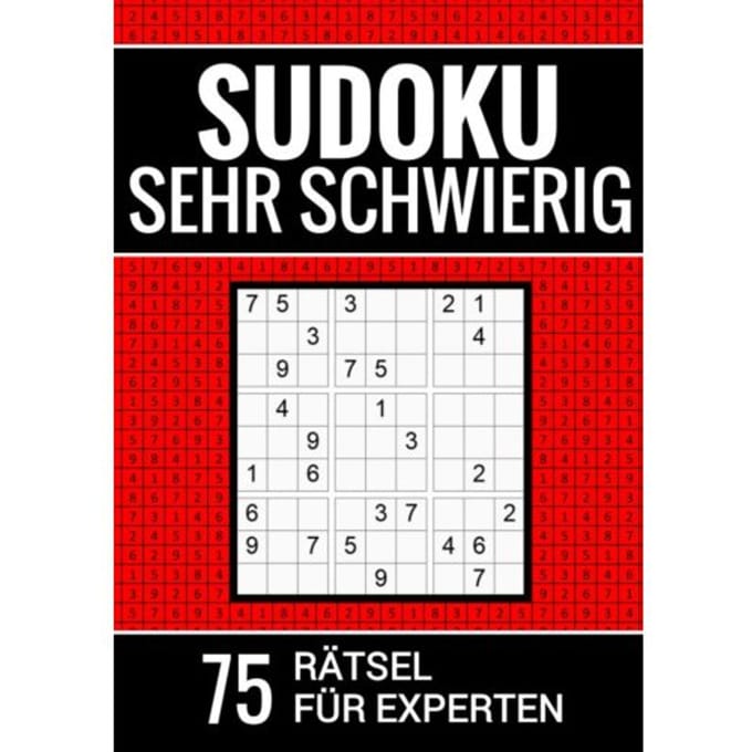 Sudoku Sehr Schwierig - 75 Rätsel Für Experten - Sudoku Puzzlebücher