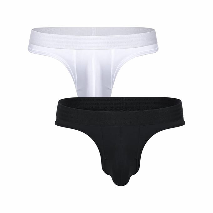 SUKREW Classic Thong Multipack 1x Starlight + 1x Eclipse - MAAT S - Heren Ondergoed - String voor Man - Mannen Thong