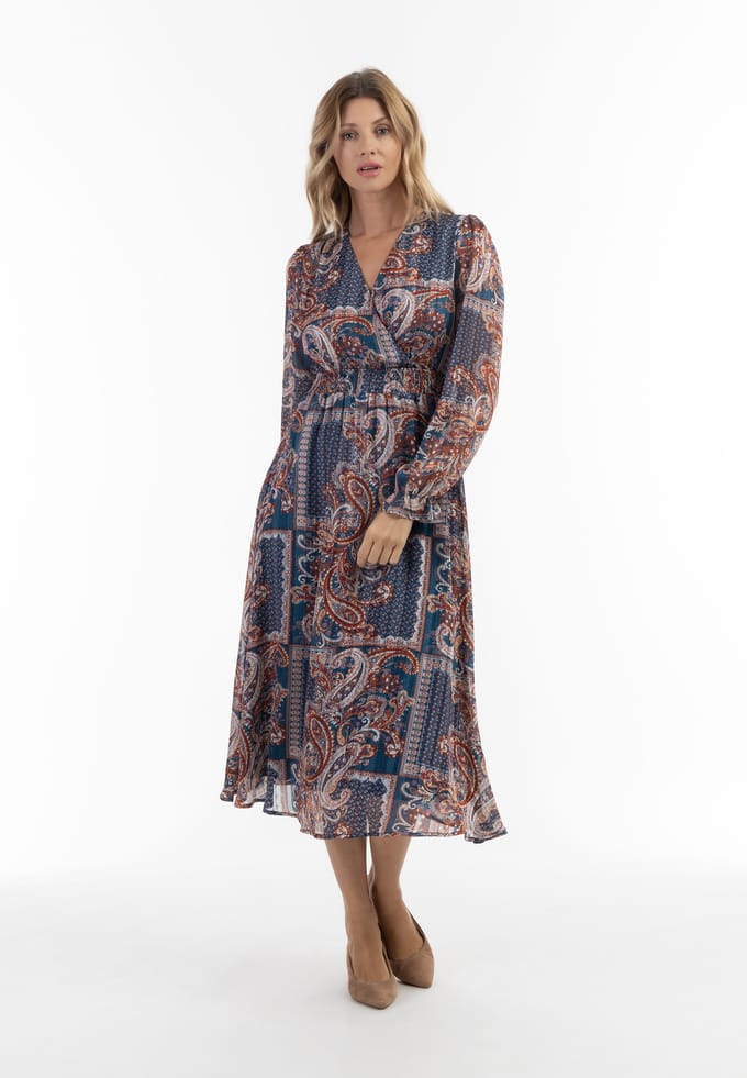 usha Maxi-jurk met paisleyprint nowles