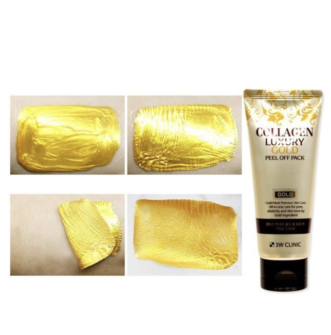 3W CLINIC Collagen Luxury Gold Peel Off Pack 100g #3pcs beige