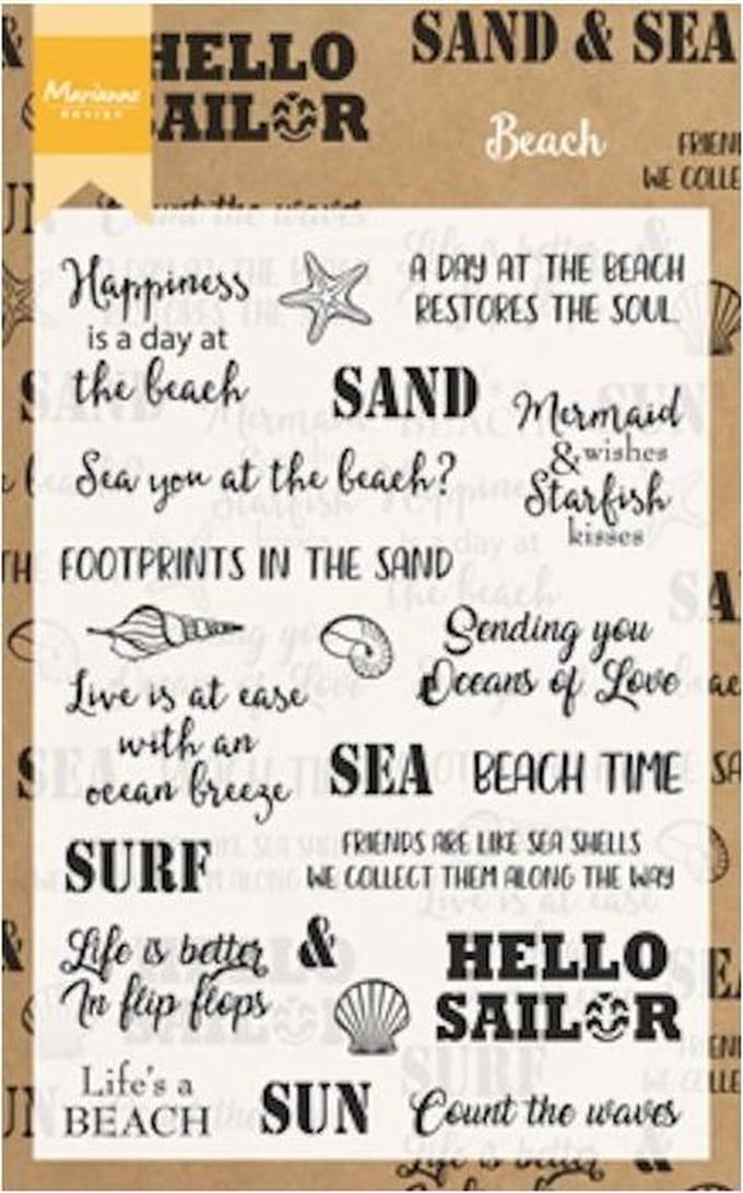 Stempel - Clear stamp - Beach sentiments