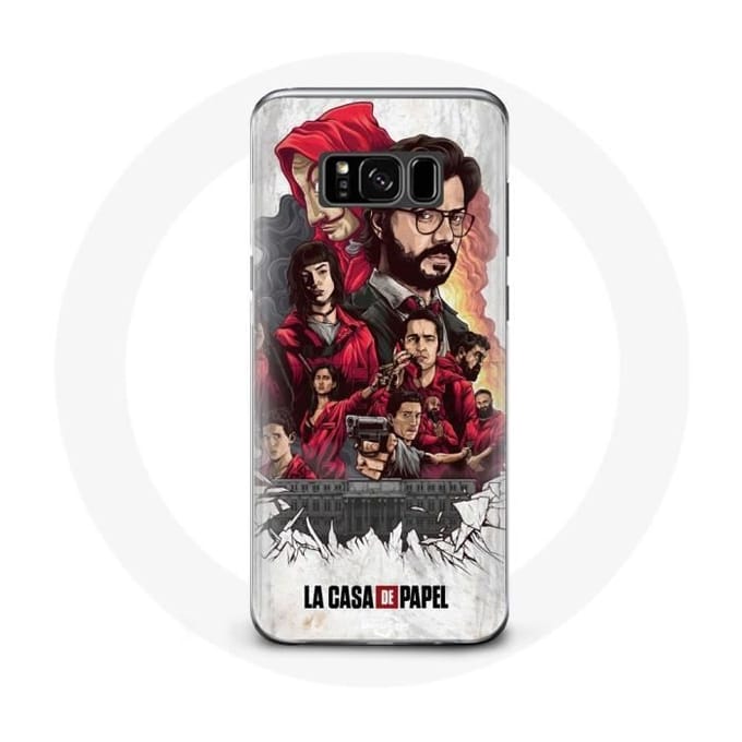 Hoesje voor Samsung Galaxy S8 La Casa De Papel posterkunst