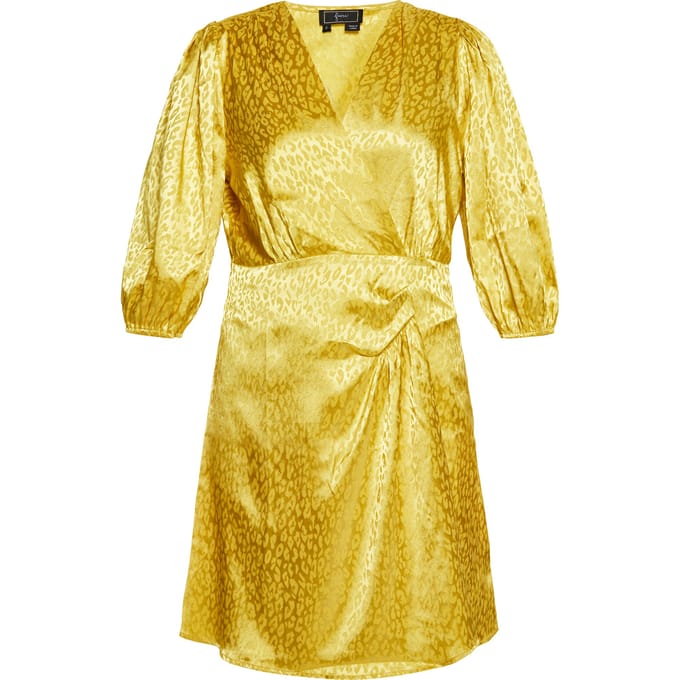 Faina Jurk Dames geel