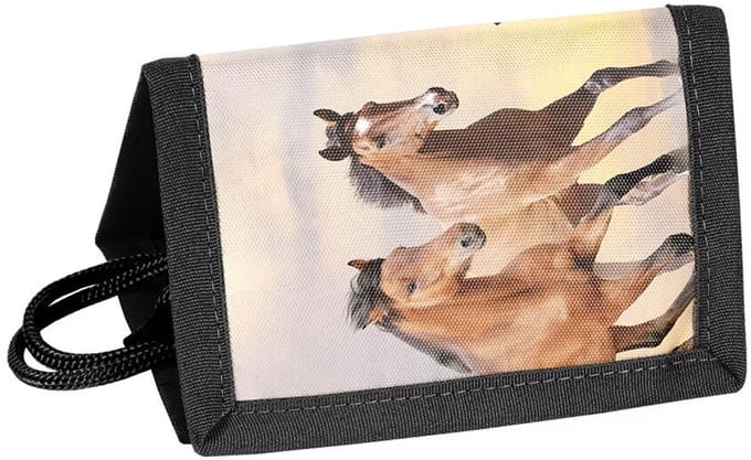 PASO Portemonnee Paarden - 12 x 8.5 cm - Polyester