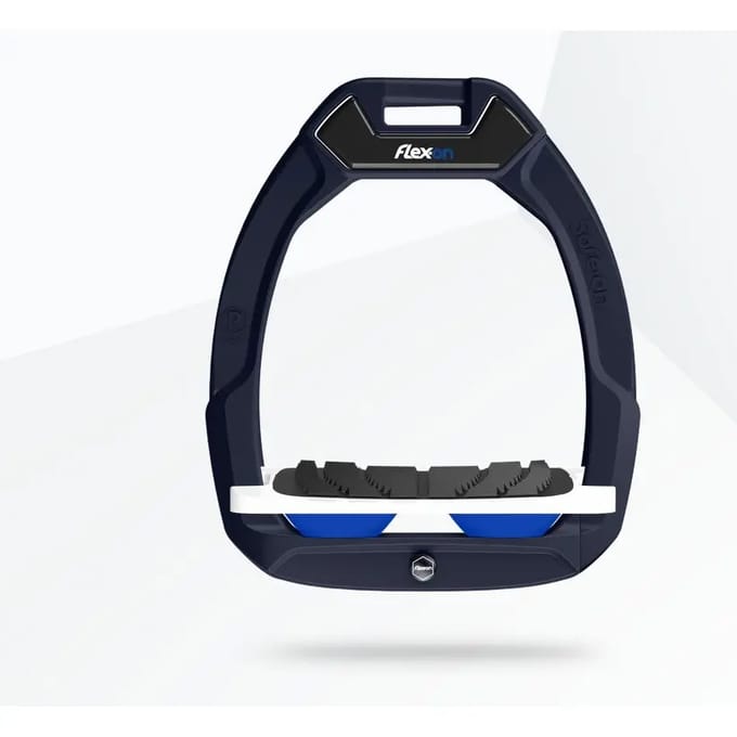 Veiligheidsstijgbeugels Rijervaring Ingebouwd Grip Blauw/Wit/Blauw Flex-On Safe-On