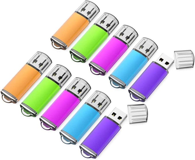 USB Flash Drives - Geheugensticks Geheugenstick - Data Opslag - Vijf Verschillende Kleuren - 64 GB - Mix