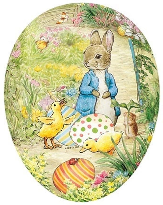 Ei karton Beatrix Potter Paaseieren zoeken, 35cm