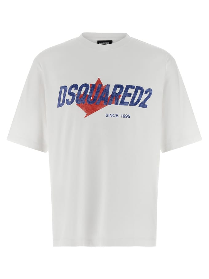 Dsquared² Witte Katoenen T-Shirt