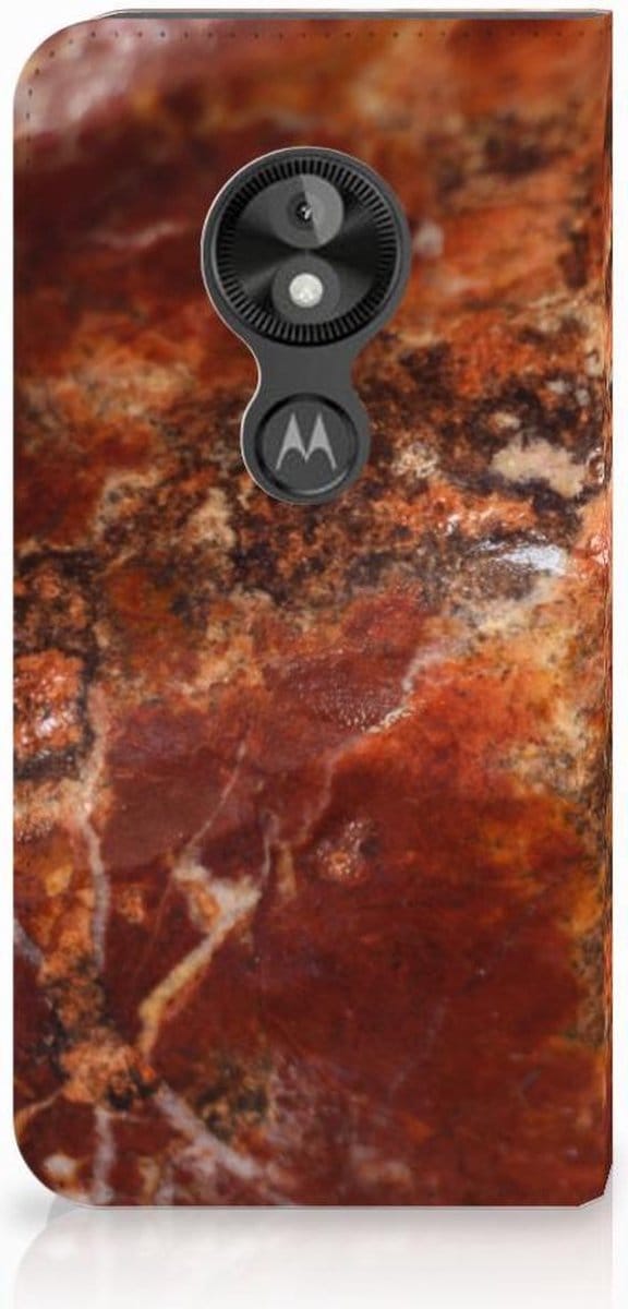 Motorola Moto E5 Play Standcase Marmer Bruin