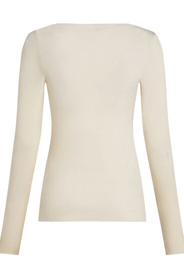 Hunkemöller super soft Boothals shirt met Cashmere Wit