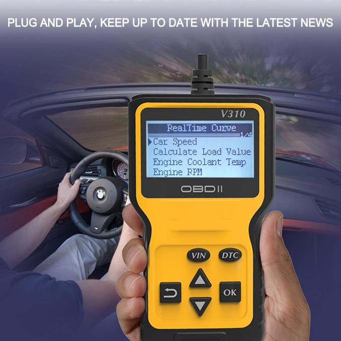 OBD OBDII Scanner Codelezer Auto Diagnostische Scanner Motor Foutcode Lezer Detector Auto Voertuig black