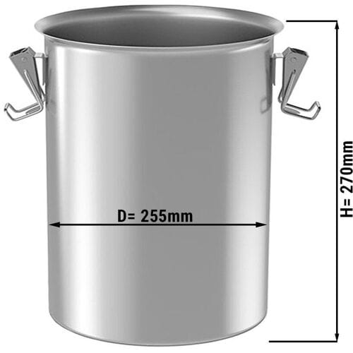 GGM Gastro Edelstahlbehälter - 10 Liter - für SRK10-S Zilver