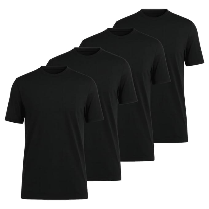OLYMP T-shirt 4 Pack Crew Neck T-Shirt Verpakking van 4