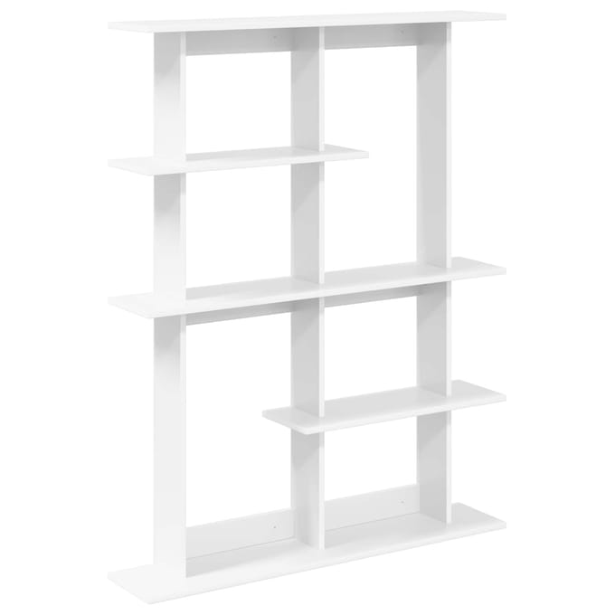 vidaXL - Wandplank - Wit - 102 - x - 20 - x - 130 - cm - Bewerkt - hout