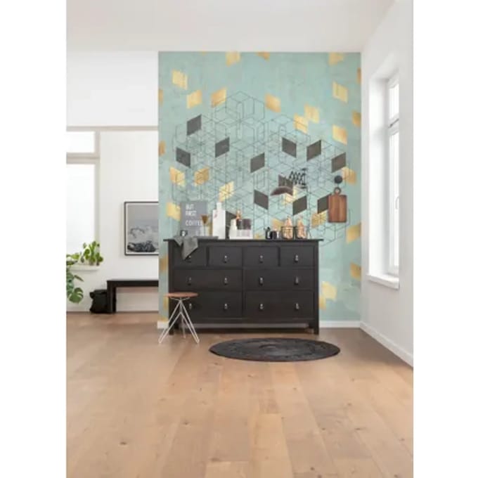 Fotobehang Plaqué D'or - Meerkleurig - 2,80m X 200cm
