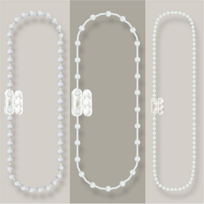PVC Rolgordijn Ketting met Ketenconnector - 180 cm
